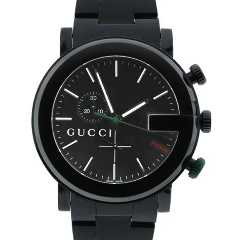 gucci flip face watch|Gucci black chronograph watch.